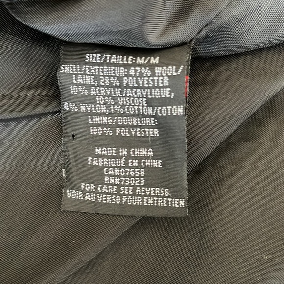 $20/2 Black Jacket Trench Coat Asymmetrical Opening unisex - Picture 11 of 12